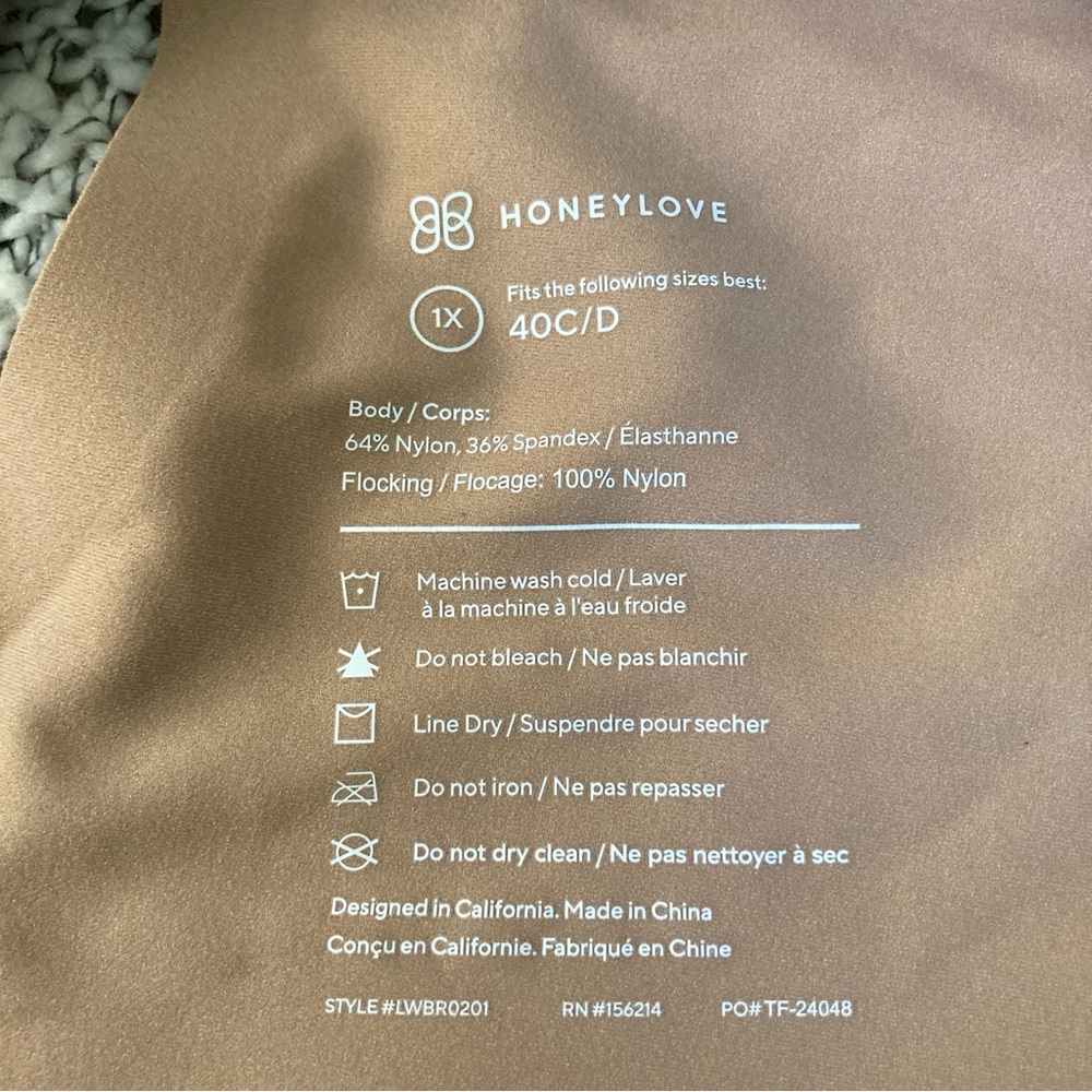 Lot of 2 Honeylove Bras Size 1X 40C/D - Picture 6 of 14